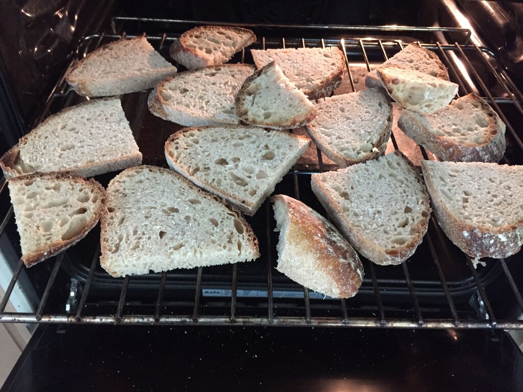 Bread before grilliing