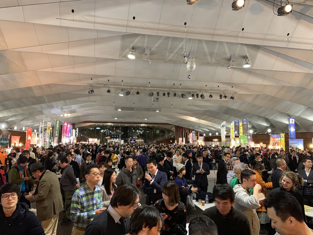 The sea of attendees at the Japan Brewers Cup 2019